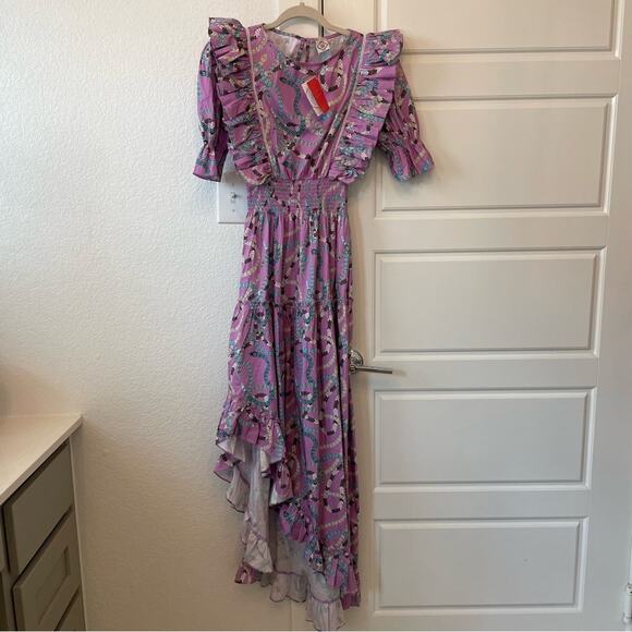 Sheridan French Asymmetrical Hem Purple Women's Dress - Picture 2 of 5